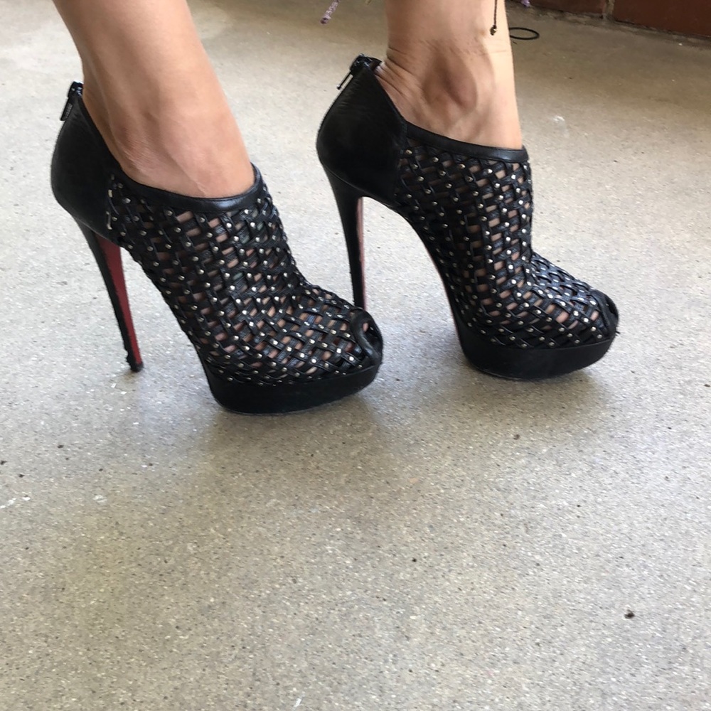 Christian Louboutin COUSSIN Cage Platform Booties